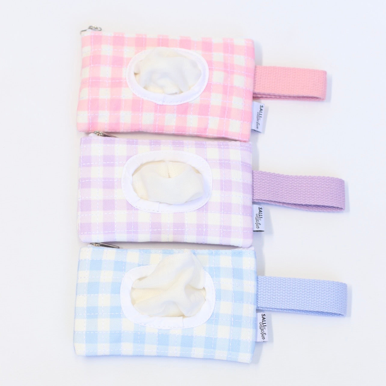 Dolly baby wipes set - Blue Gingham