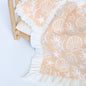 Frilled Shelly blanket + Pillow set in SAND