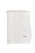 IN STOCK Cream Luxe Cable Knit Doll Blanket