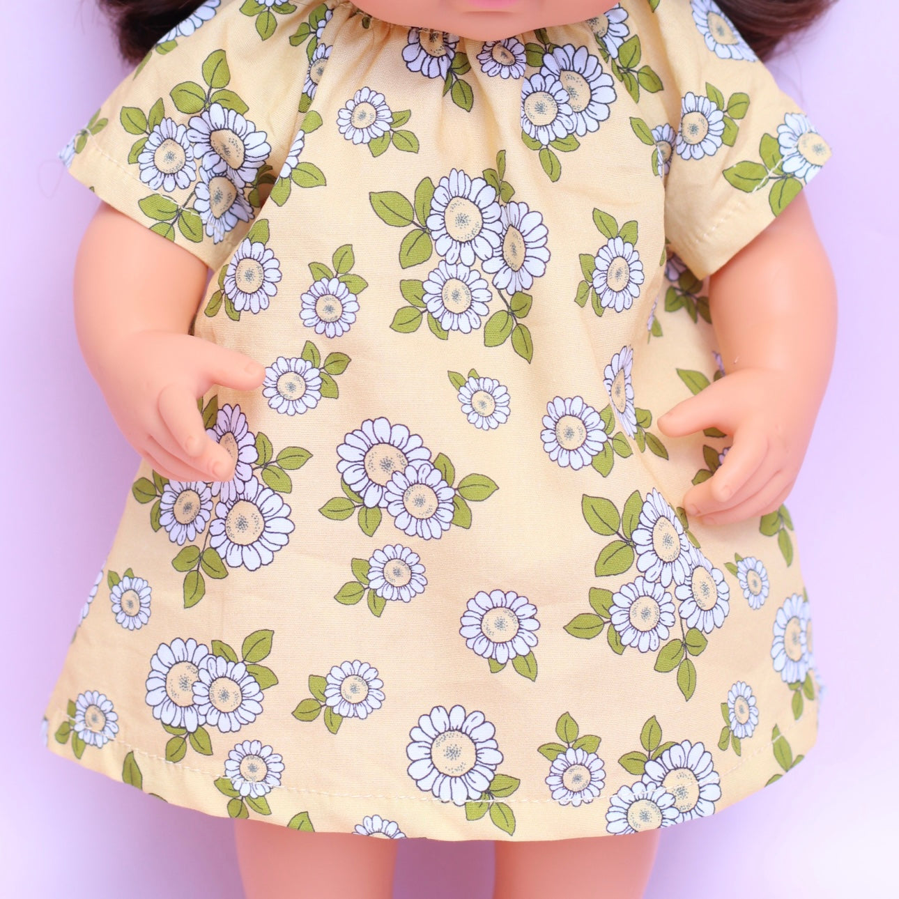 Lulu smock + Head wrap in daisy