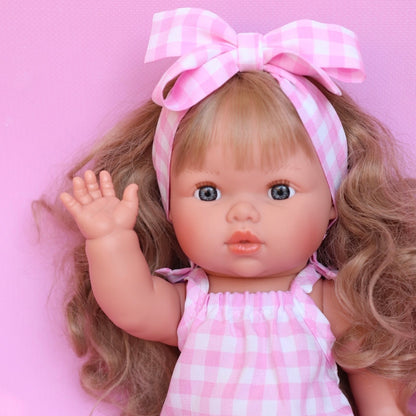PRE ORDER Pink Gingham Sun dress set + Bow