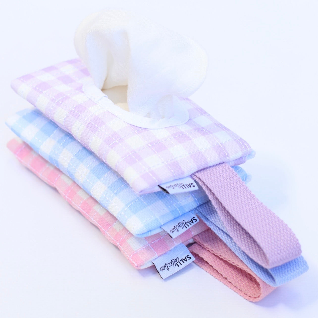 Dolly baby wipes set - Blue Gingham