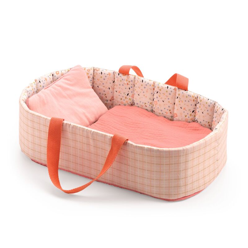 Djeco Pink Baby Doll Bassinet