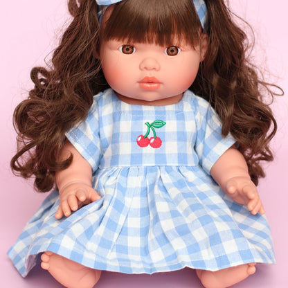 PRE ORDER Sky Blue Cherry Gingham🍒 Chloe dress + Bow - arriving late June