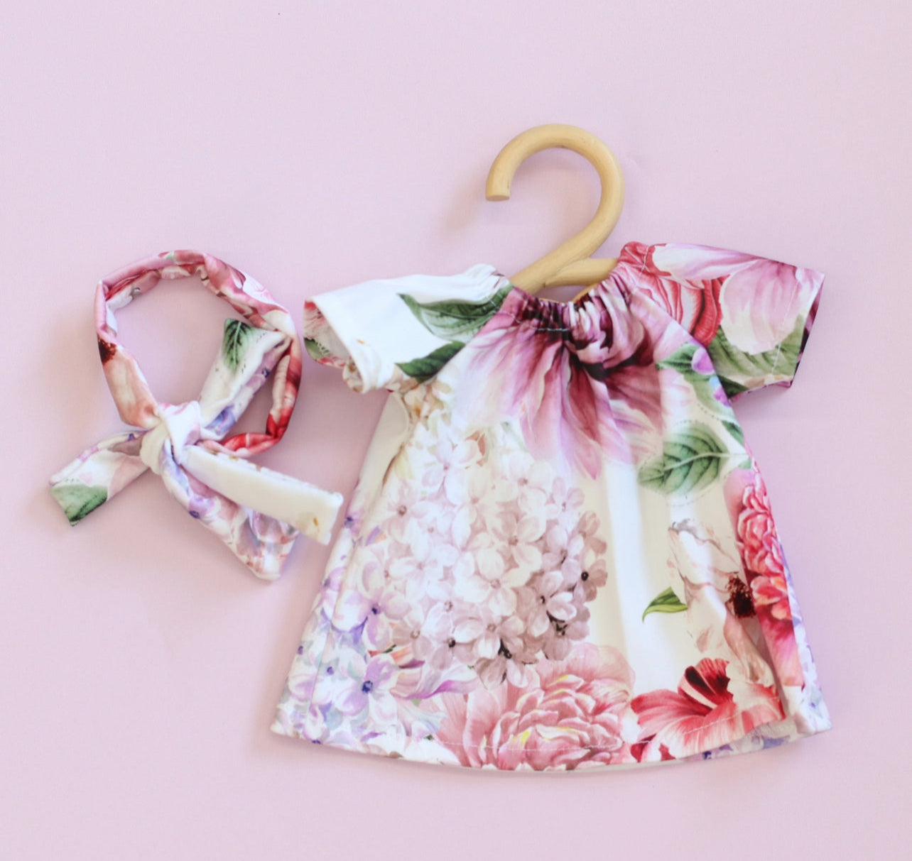 Lulu Smock + Head wrap in Giant Floral