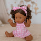 Pink Gingham Doll Clothes | Doll Summer dress Outfit for Miniland, Mini Collettos Baby Dolls & 38cm Dolls