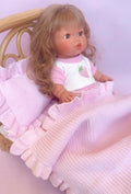 SECONDS Pink frilled doll blanket + Pillow set 60% off!!!