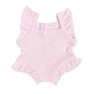 PRE ORDER Pink heart pointelle heart Playsuit - Fits 34-38cm Minikane Gordis, Mini Colettos, Miniland Dolls, Llorens dolls