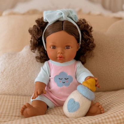Sweet Dreams cloud Romper + Bow set