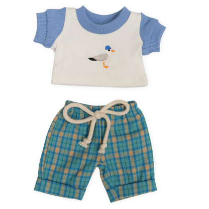 PRE ORDER the Chippy thief Tee + Check trousers 2 pce set