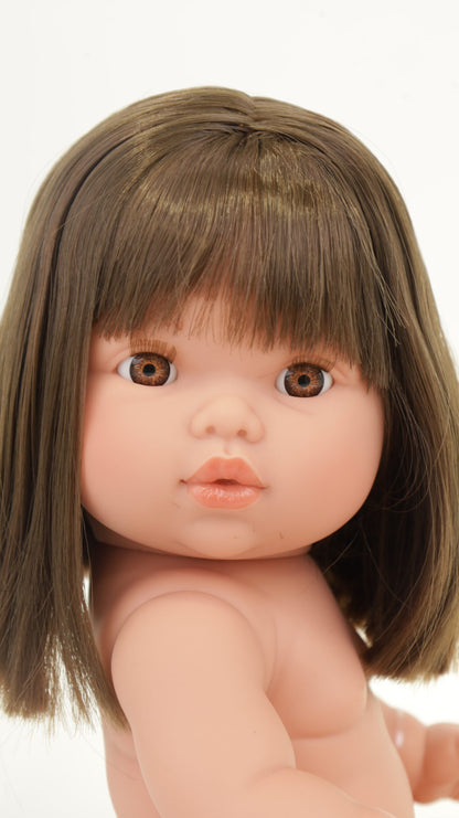 ***PRE ORDER Llorens Mini Colettos Castana Girl Doll 34cm with short brown Hair | Spanish Doll Australia