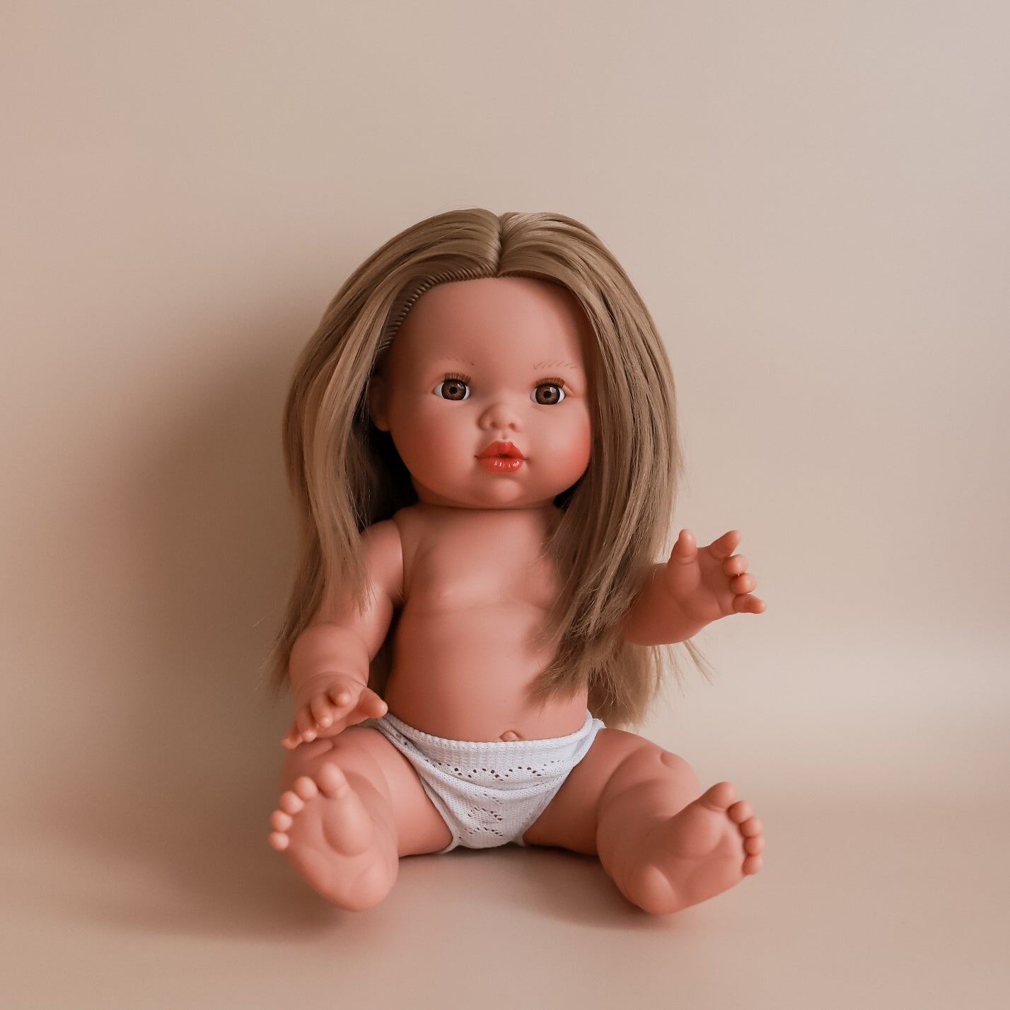 Llorens Mini Colettos Sandra Girl Doll 34cm with Long Blonde Hair | Spanish Doll Australia